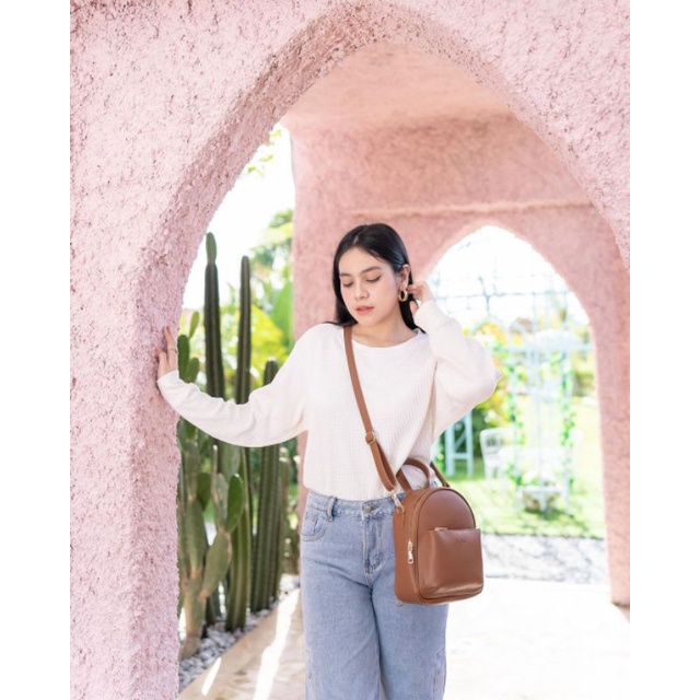 Ransel Mini Flicka kode J23 Russet, Free DustBag+Gift Menarik