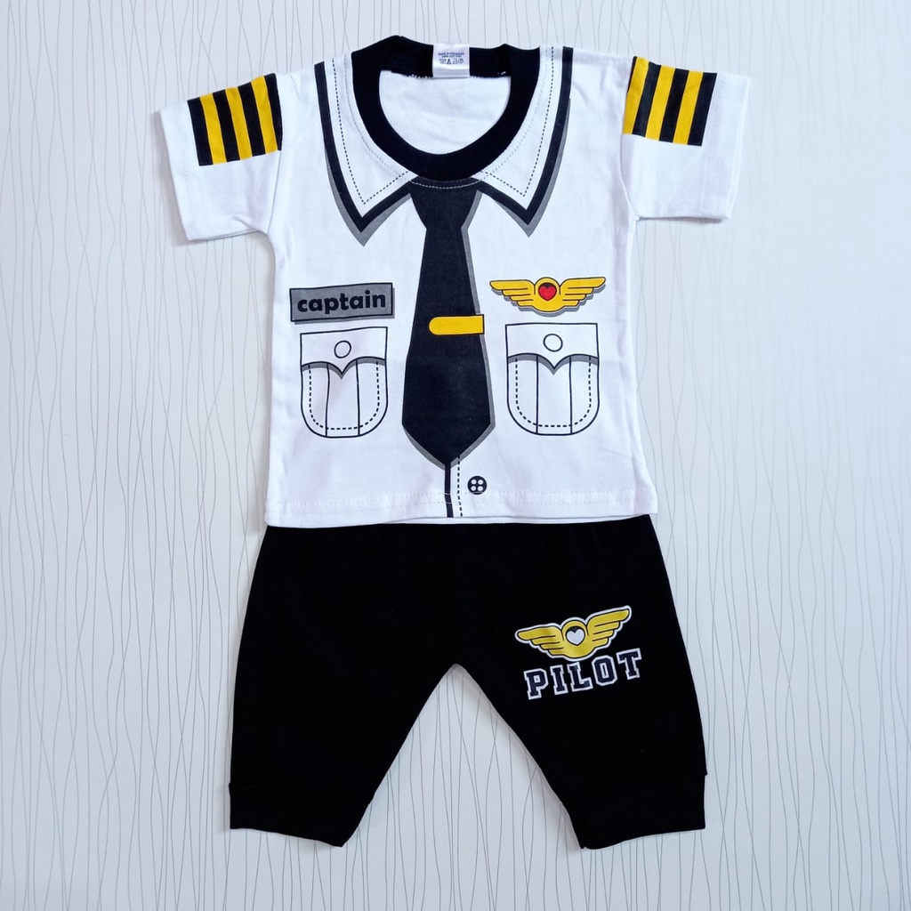 Setelan Anak Cowok Profesi Pilot Baby Alicia