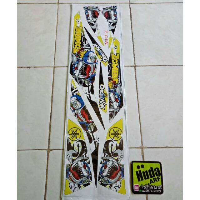 Striping Lis Sticker Variasi Yamaha Mio M3 Mio Z Doraemon Zombie