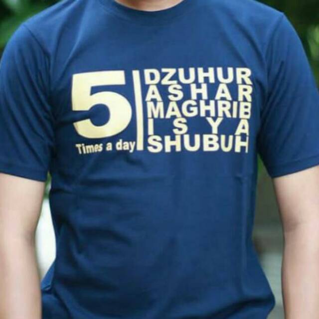 KAOS SHOLAT LIMA WAKTU