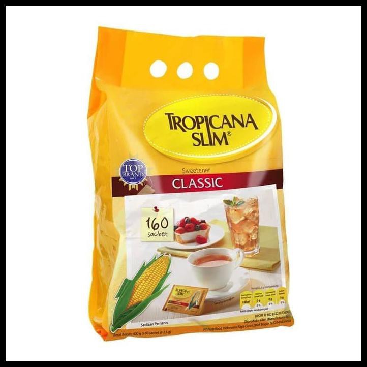 F0Nq Tropicana Slim Classic 160 Sachet Tropicanaslim Sweetener Gula Jagung Ll71