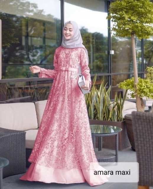 ZR maxi amara / Gamis wanita lebaran / Gamis wanita terbaru / Maxi wanita murah