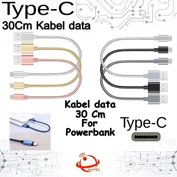 Jual Kabel Data Type C Cm For Powerbank Fast Charging Shopee Indonesia