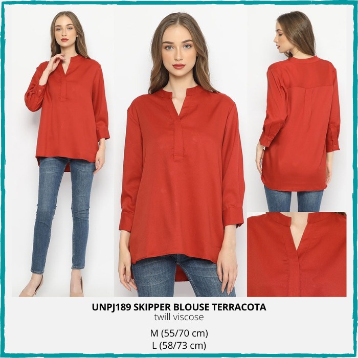 Blouse Branded Wanita - UNPJ189 SKIPPER BLOUSE
