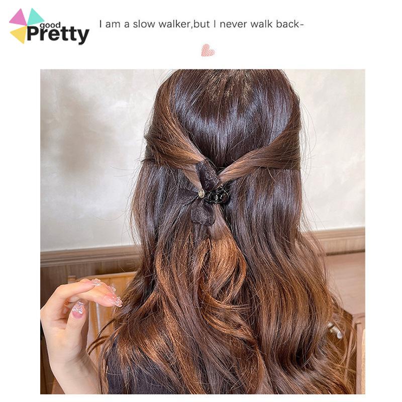 Double Sided Mesh Bow Kecil Ambil Klip Sisi Bang Clip Aksesoris Rambut - PD