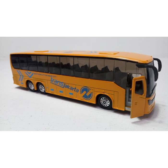 Bus miniatur Transjakarta diecast/ besi
