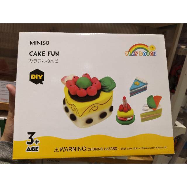  Miniso Cake  Fun Play dough mainan anak playdoh Shopee 