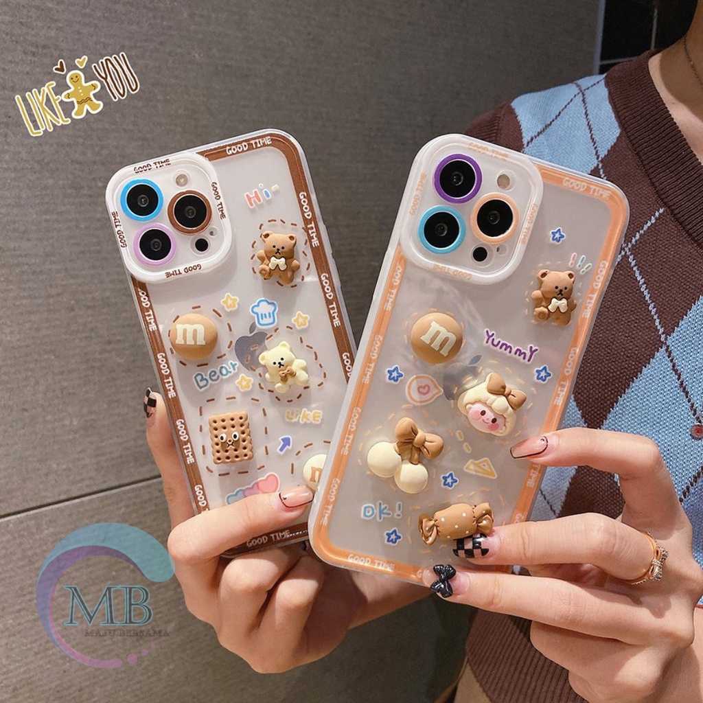 SS097 SOFTCASE 3D IPHONE 11 12 13 14 MINI PRO MAX MB3136