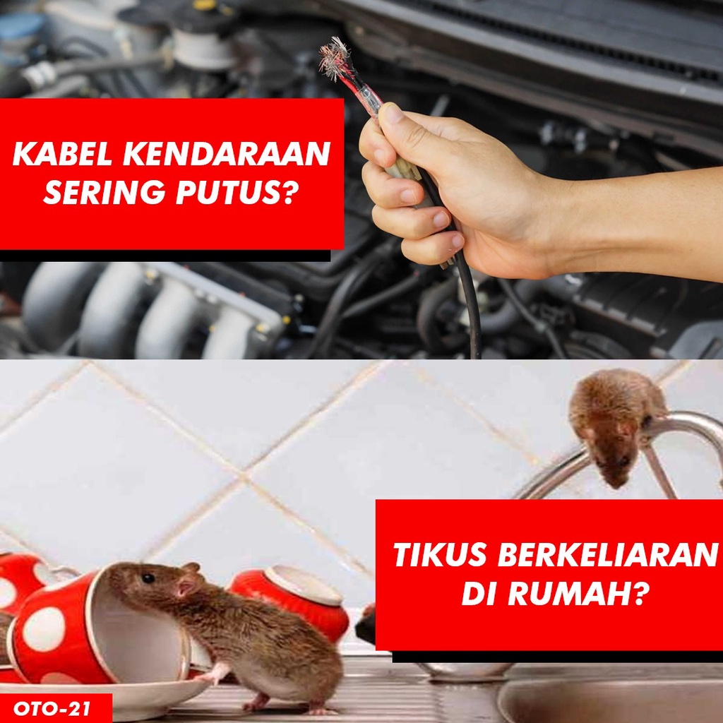 Zerone Rodent Repellent Obat Pengusir Pembasmi Tikus Binatang Pada Mesin Mobil Rumah Kantor Kamar Gedung 250 ml