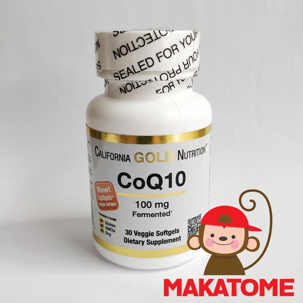 California Gold Nutrition CoQ10 100 mg 30 Veggie Softgels 100mg coq 10