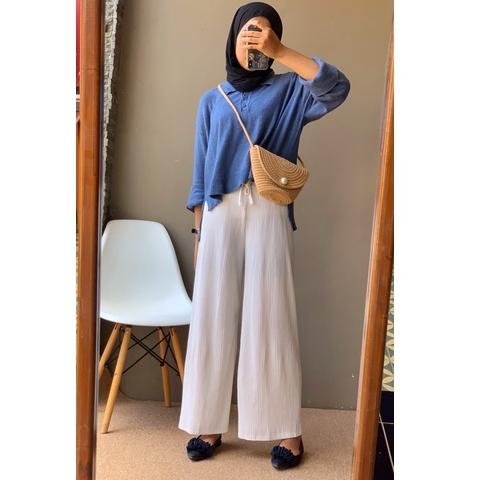 Zara kulot atau Kulot Plisket Lidi {DPT.26Au22ᵟ}