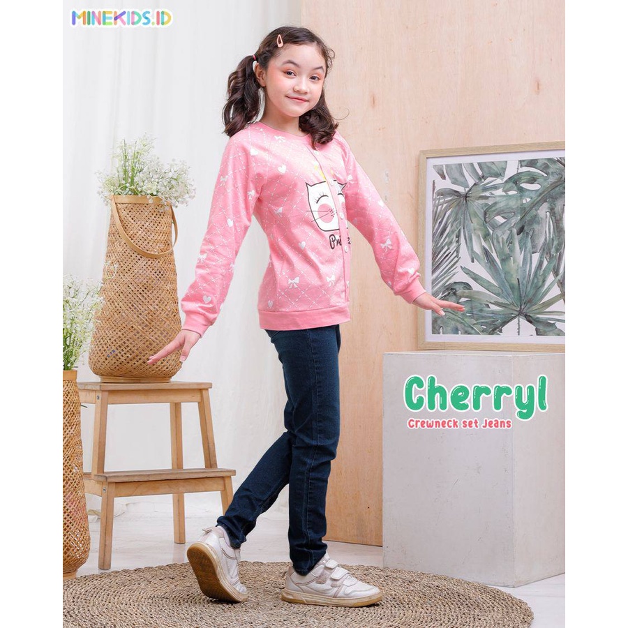Setelan Jeans Cherryl Crewneck Minekids