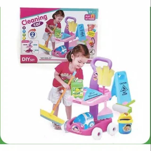 MAINAN CLEANING CAR SET SAPU SAPUAN LITTLE HELPER NO.666-86
