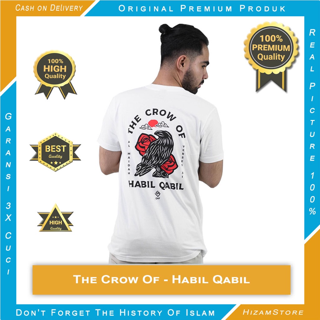 ORIGINAL PRODUK PREMIUM ❗❗❗ BERGARANSI ✔️ BAJU KAOS QAF ISLAM DISTRO - HABIL DAN QABIL