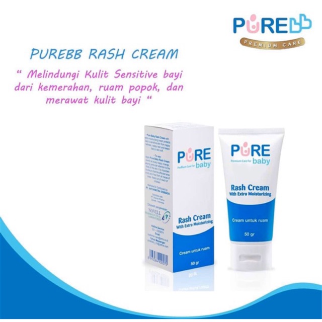 Purebb Rash Cream 50 gr - krim ruam bayi