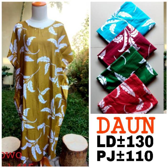 COD GROSIR DASTER Ibu Jumbo Home Dress BIG Size Jumbo Santai LD 130 XXXL Baju rumah  Harga murah