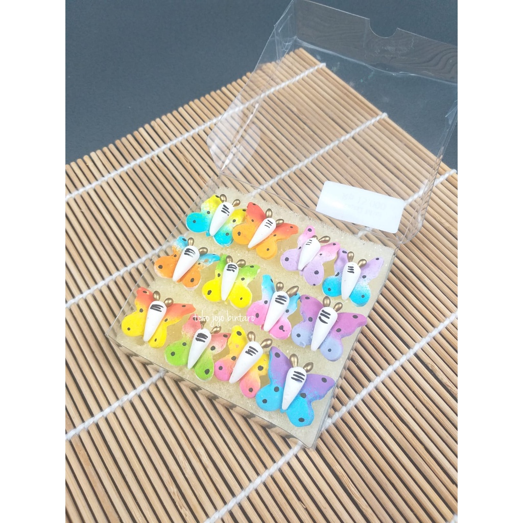 

GUMPASTE CAKE TOPPER KUPU-KUPU / HIASAN KUE KUPU2 GUMPASTE KUPU2 MINI