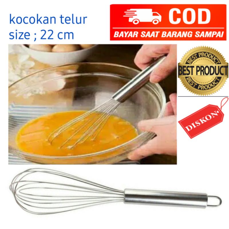 kocokan telur stainlees steel