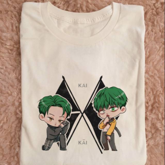 Kaos Kpop Unisex EXO Obsession Kai Chibi