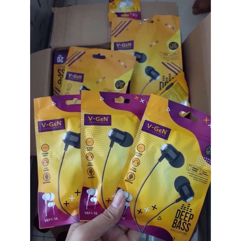 PROMO HANDSFREE VGEN VEP1-16 ORIGINAL STREO PHONE HIGH QUALITY