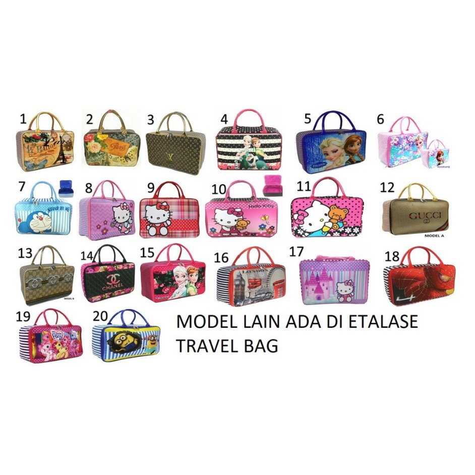 BAJ TRAVEL BAG SUPER TAS KANVAS KARAKTER  BE / TA001