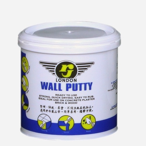 RJ Wall Putty Dempul Premium Dempul Tembok Kayu Serbaguna RJ London (1Kg / 1 Kilo)