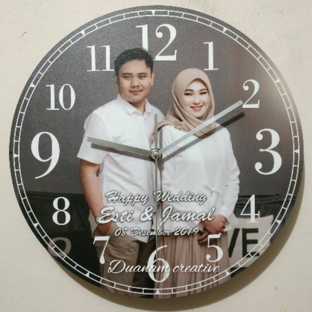 Jam Dinding Foto  kado nikah kado ultah