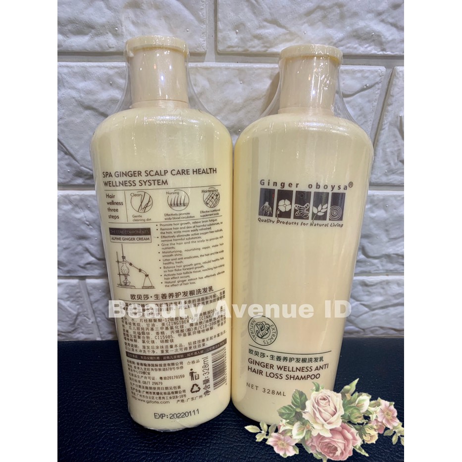 Promo Spesial- Ginger Oboysa Shampoo Rambut Rontok 328 Ml