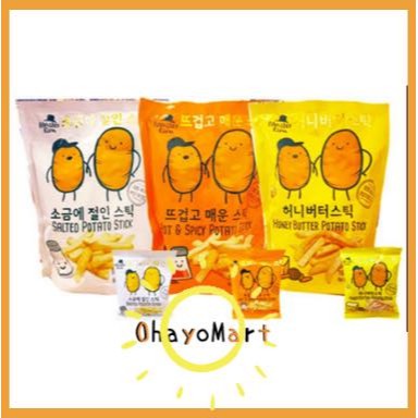 Master Kim potato snack - Salted - Spicy - Honey butter/ potato chips/ french fries 80grm