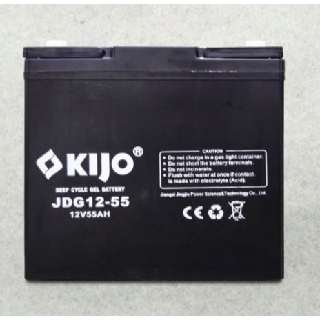 KIJO BATTERY GEL / BATERAI / AKI / ACCU 55AH 12V - KIJO 12V55AH