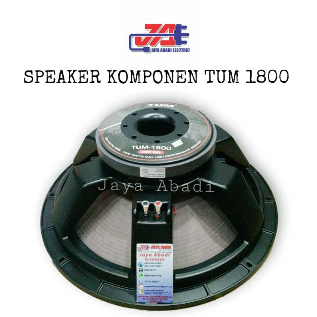 Speaker Komponen TUM 1800 / Speaker TUM 1800