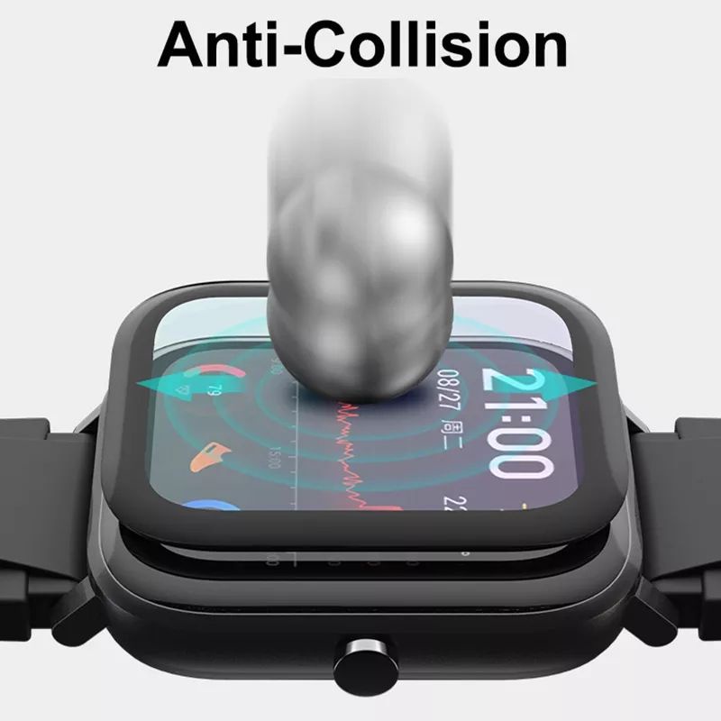 Anti Gores 3D Full Cover Screen Protector Amazfit Bip 3 Bip 3 Pro Bip U Bip U Pro