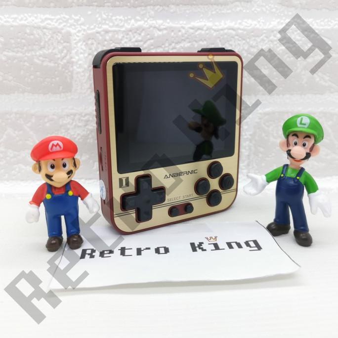 Anbernic RG280V Retro Games Portable Mini Handheld Game Console - 2.8 Inci IPS, 16/64GB, Baterai 7 Jam, Golden/Silver/Red