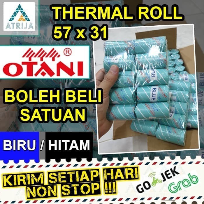 

InJO 1 Box Otani Coreless 57x30 / 58x30 / 57x31 Kertas Thermal Struk Kasir