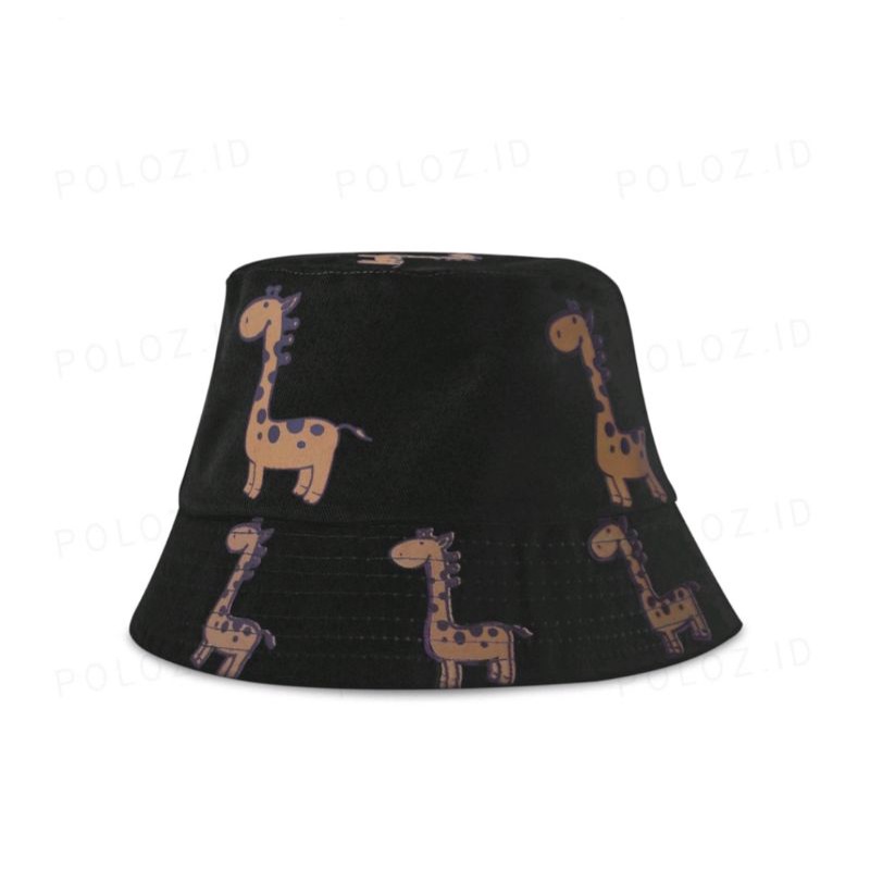 BUCKET HAT ANAK MOTIP JERAPAH BUCKET ANAK DINO