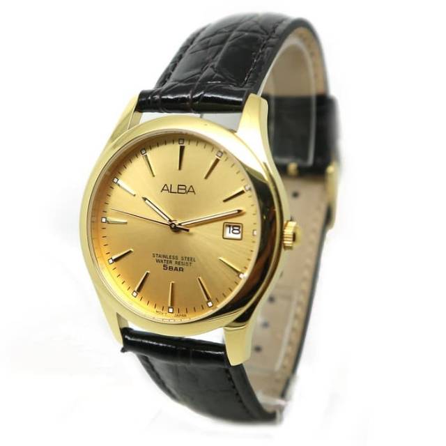 Jam Tangan Pria Alba AXHL64 Jam Couple Analog Watch Original AXHL64X1