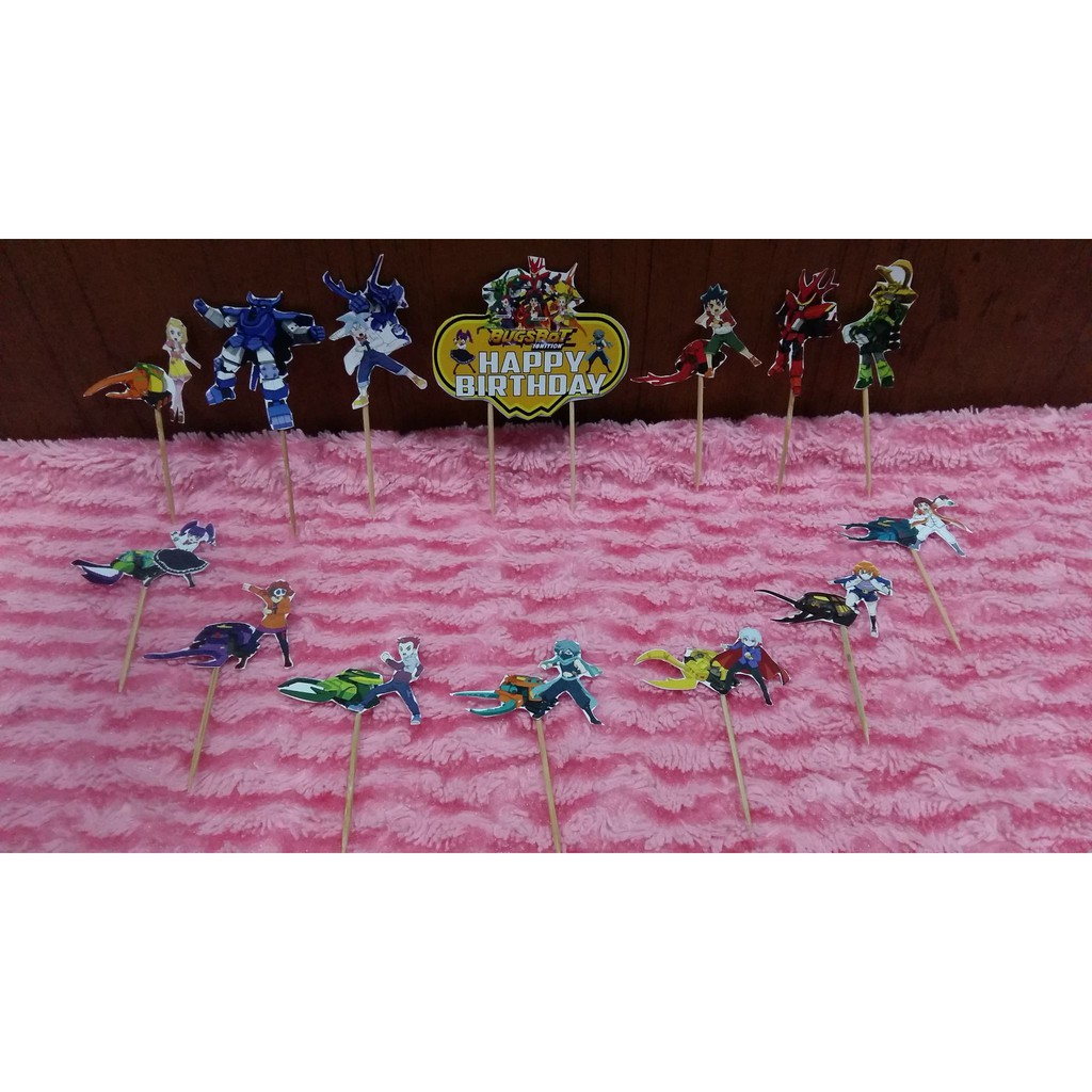 Topper cake Bugsbot set