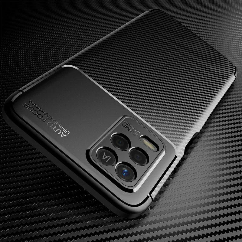 Case Realme 8 5G / 8i / 9i 9 10 Pro Plus Softcase Carbon Autofocus Original