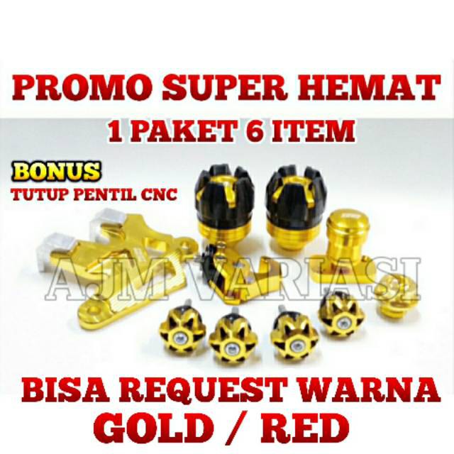 PAKET AKSESORIS VARIASI 6 ITEM HONDA YAMAHA BEAT MIO VARIO FINO SCOOPY SPACY M3 MIO J MIO GT SOUL GT