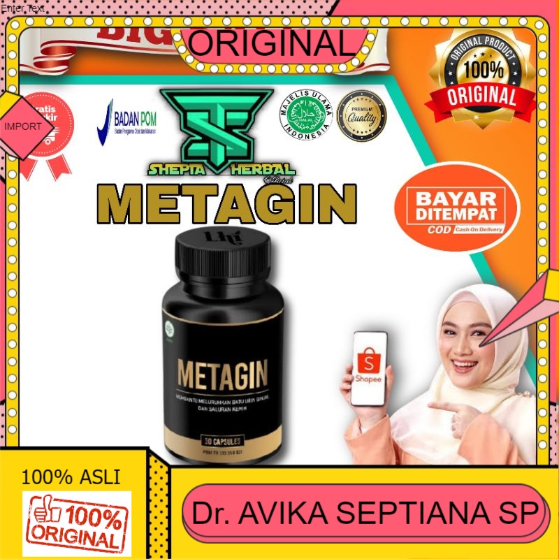 100% ASLI METAGIN - Obat Pengancur Batu Ginjal Ampuh Metagin Herbal Original BPOM