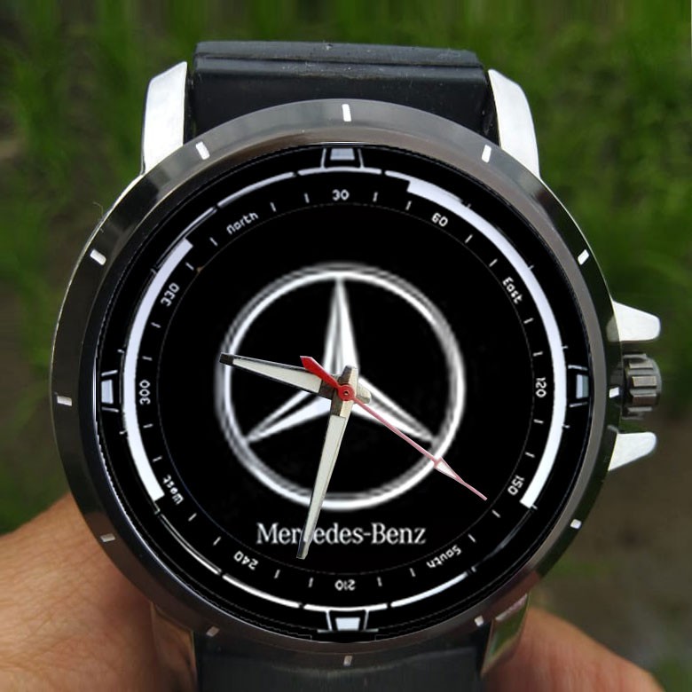 Jam Tangan Custom Mercedes Benz logo 001