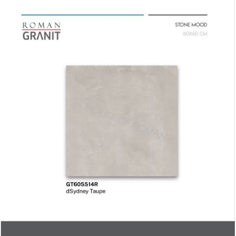 Roman Granit dSydney taupe 60x60/keramik abu-abu/keramik industrial/keramik lantai/lantai kafe/lantai indutrial