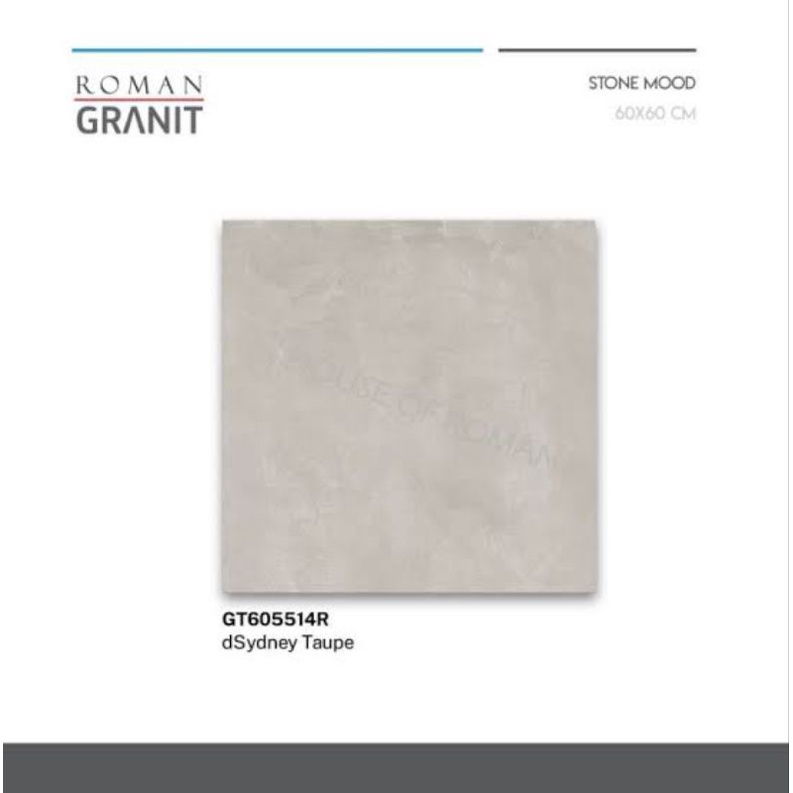 Roman Granit dSydney taupe 60x60/keramik abu-abu/keramik industrial/keramik lantai/lantai kafe/lanta