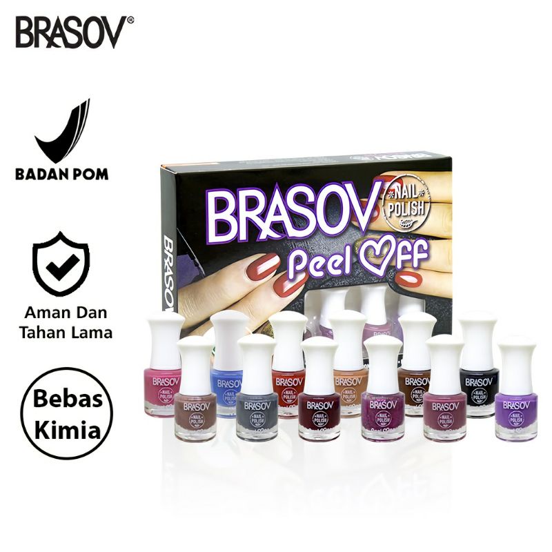 BRASOV Kutek Nail Polish Peel Off BPOM Kutex Muslimah