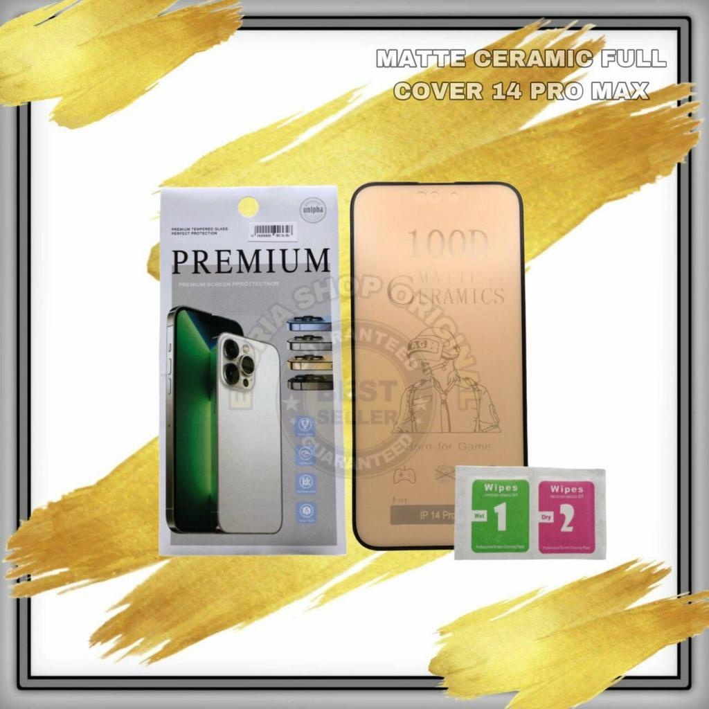 TEMPEL GLASS/TEMPERED GLASS CERAMIC IP 14 PRO MAX FULLSET