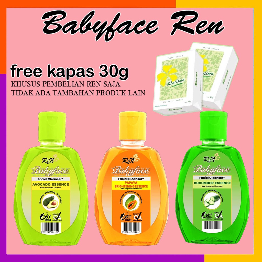 REN BABYFACE FACIAL CLEANSER ada tiga varian