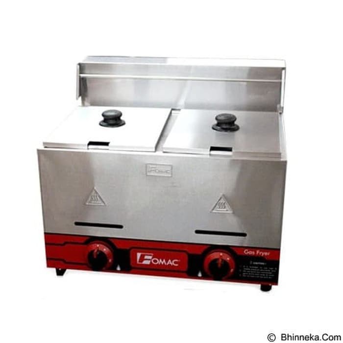 Gas Deep Fryer Penggorengan 2 Tank Fomac FRY-G72 Gas Fryer Double G-72