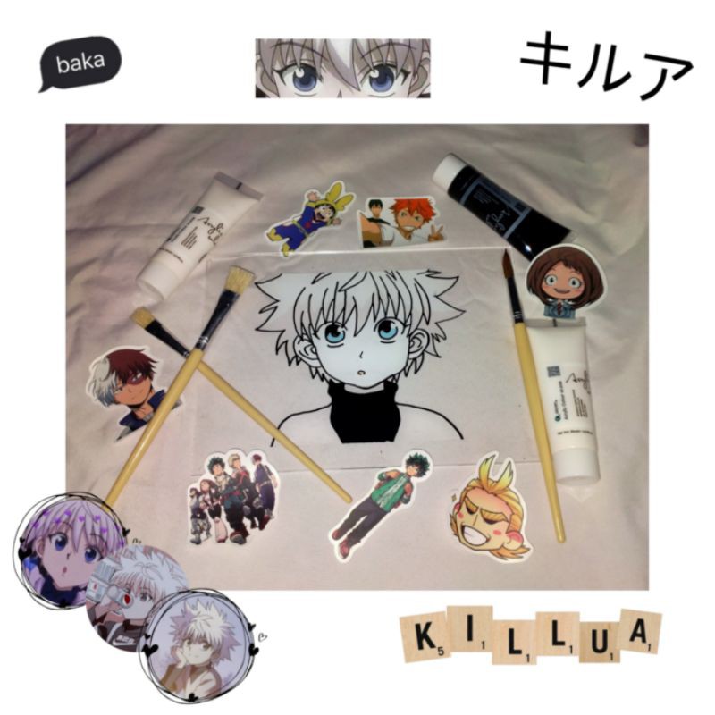 

[READY] glass painting kilua (Hunter X Hunter) free gift