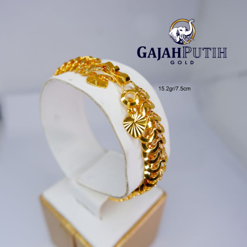 15,2gr Gelang Model Krepyak Kelabang Emas Asli KodeO215275