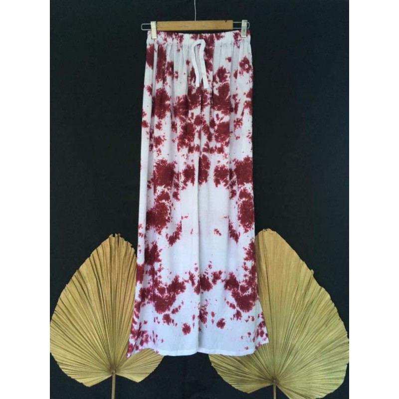 Celana Kulot tiedye Abstrak Bali Jumbo